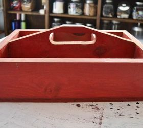 wood vintage toolbox turned craft storage, crafts, storage ideas