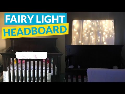 fairy light headboard