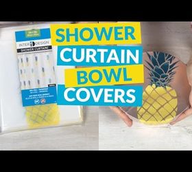 shower curtain bowl covers, bathroom ideas, home decor, window treatments