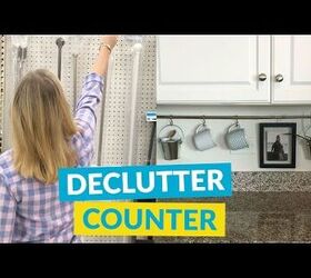 declutter your kitchen counters, countertops, kitchen design, organizing