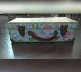 all in one ribbon storage working and transport box, crafts, storage ideas, Pre Project Suitcase