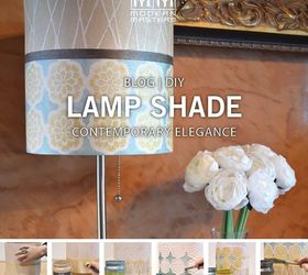 diy how to fabric lampshade makeover, reupholster