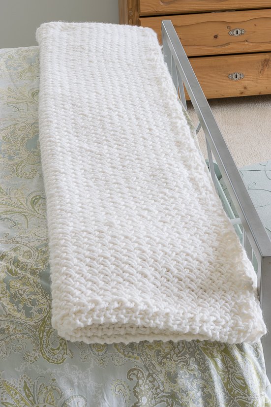 tricotar um cobertor na diagonal