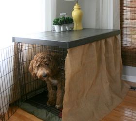 diy dog kennel table top, painted furniture