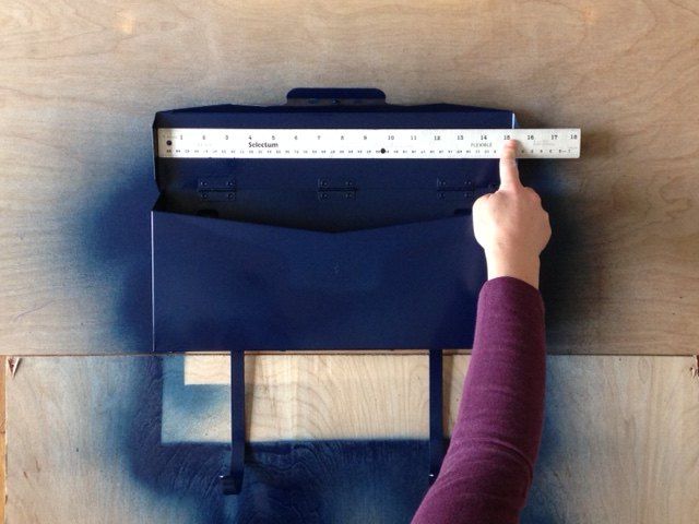 mailbox makeover with contact paper liner