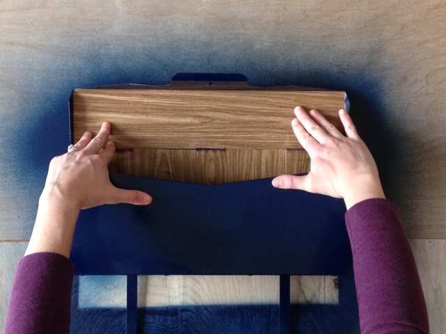 mailbox makeover with contact paper liner