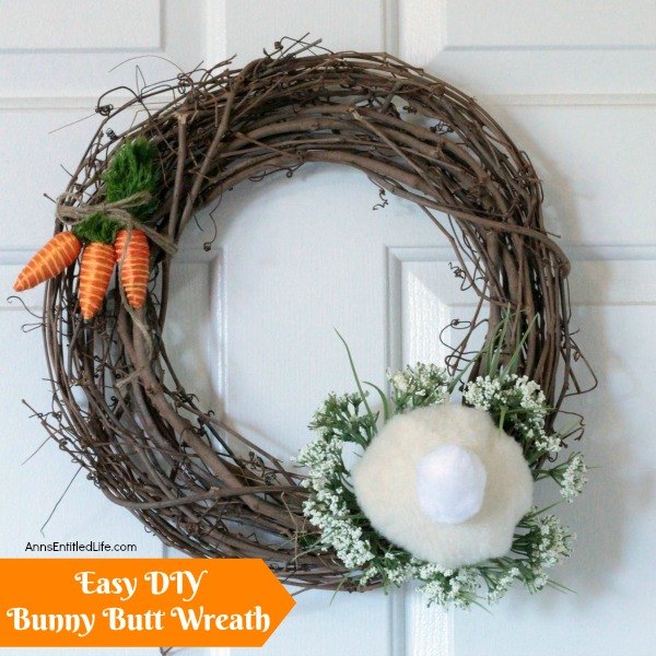 easy diy bunny butt wreath, crafts, wreaths