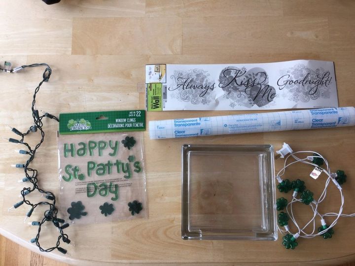 Plain Glass Block To Glowing St Patrick S Day Decor 2 Options