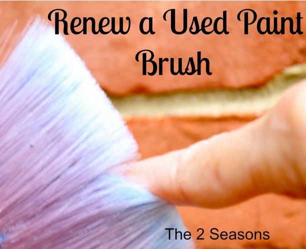 e easy way to make an old paint brush work like it s new