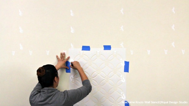 How To Emboss Macrame Knots Wall Stencils With Joint