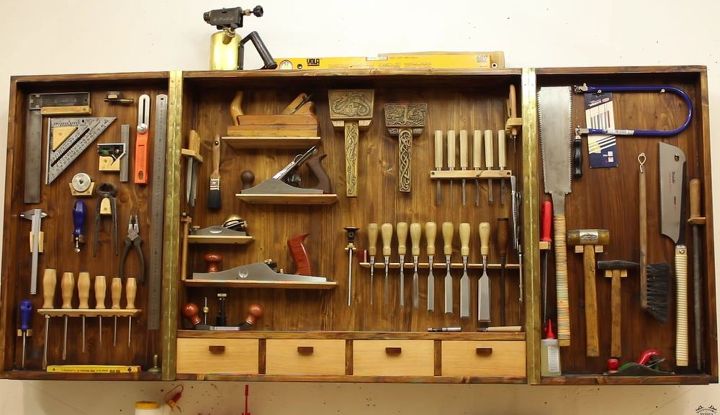 hand tool cabinet, kitchen cabinets, kitchen design, repurposing upcycling, tools