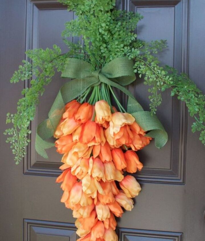 spring carrot door hanger, doors