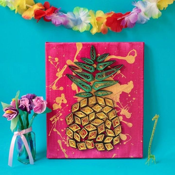 15 razes incrivelmente fofas para adicionar abacaxi sua decorao, Arte de parede de abacaxi