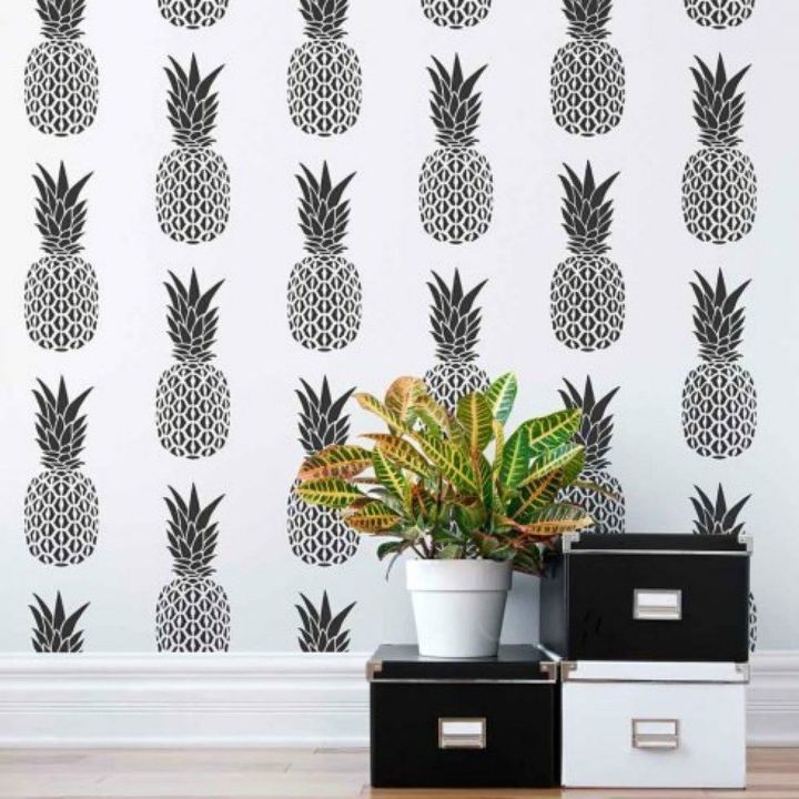 s 15 insanely cute reasons to add pineapple to your decor, home decor, They smarten up your drab wall