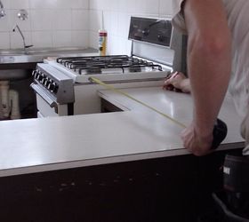 install a kitchen countertop without removing the old one