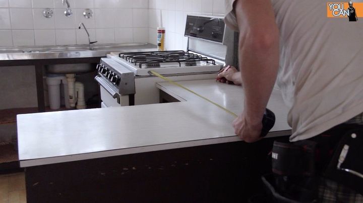 install a kitchen countertop without removing the old one