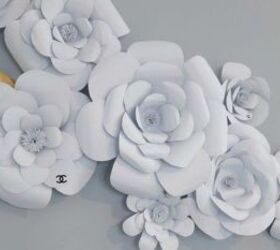 tired of wreaths here are 11 cute ways to decorate with faux flowers, Embellish your closet with paper flowers