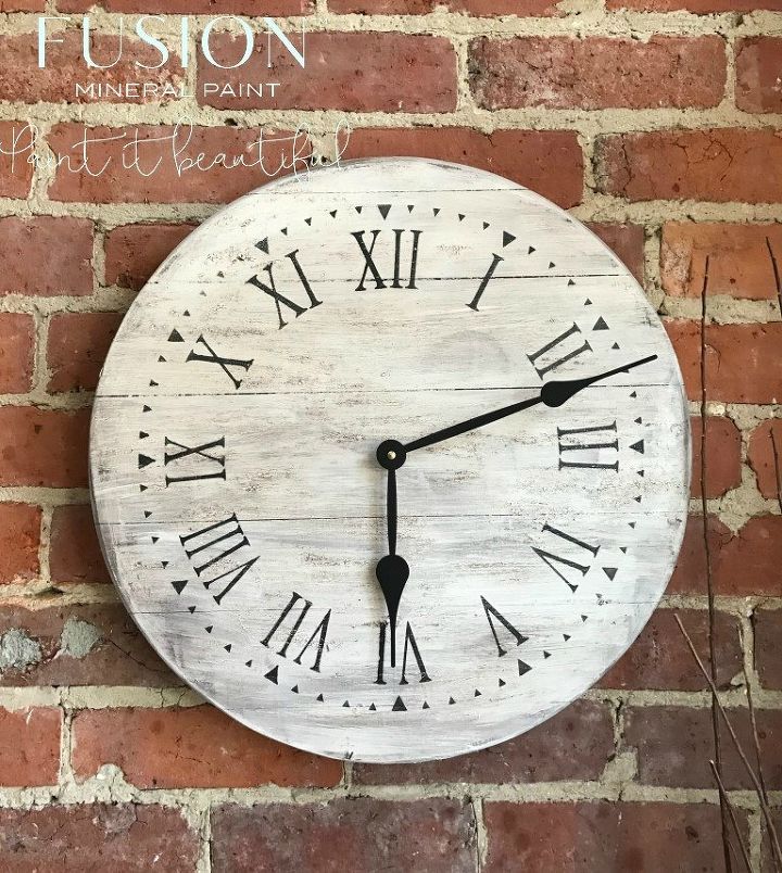 r fusion mineral paint is giving away a diy farmhouse clock kit