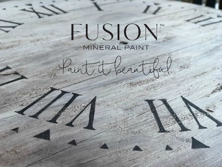 r fusion mineral paint is giving away a diy farmhouse clock kit