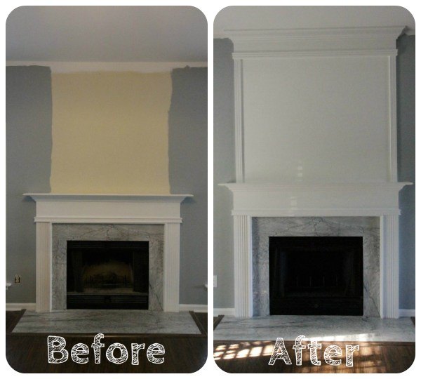 simple but dramatic diy fireplace update, fireplaces mantels