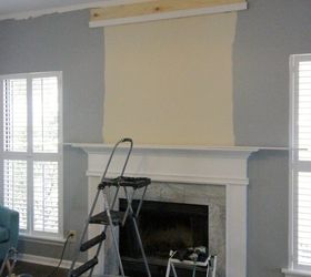 simple but dramatic diy fireplace update, fireplaces mantels