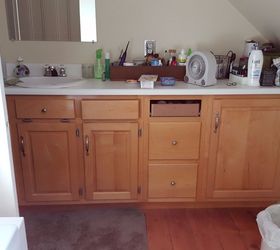 Update Wood Bathroom Vanity