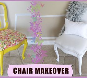 diy thrift chair upholstery makeover 3 00, reupholster