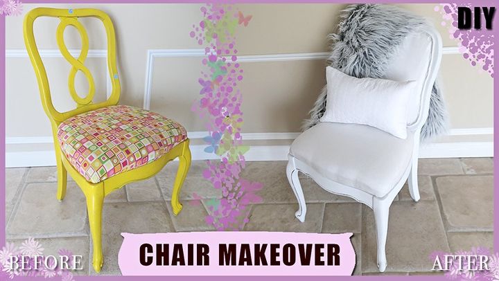 diy thrift chair upholstery makeover 3 00