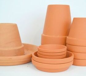 5 projects with terra cotta pots saucers, pallet