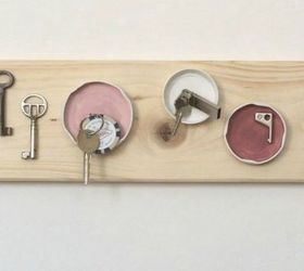 s 14 awesome things you didn t know you could do with jar and tin lids, Magnetize them into cute key holders