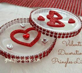 s 14 awesome things you didn t know you could do with jar and tin lids, Decorate your lids into Valentine decor