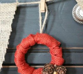 s 14 awesome things you didn t know you could do with jar and tin lids, Wrap them into a mini fall wreath garland