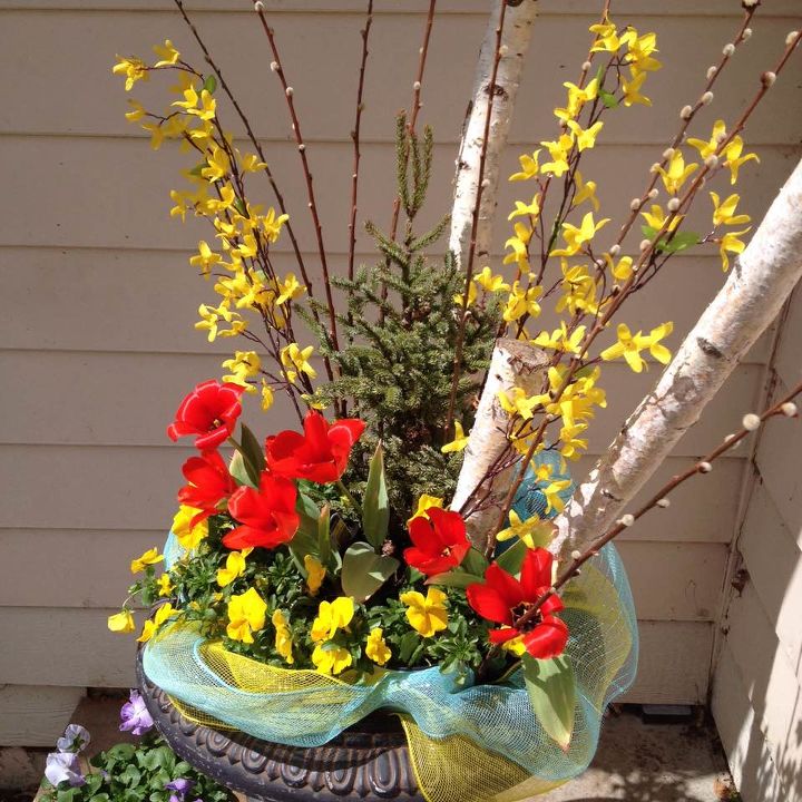 from winter container to spring container