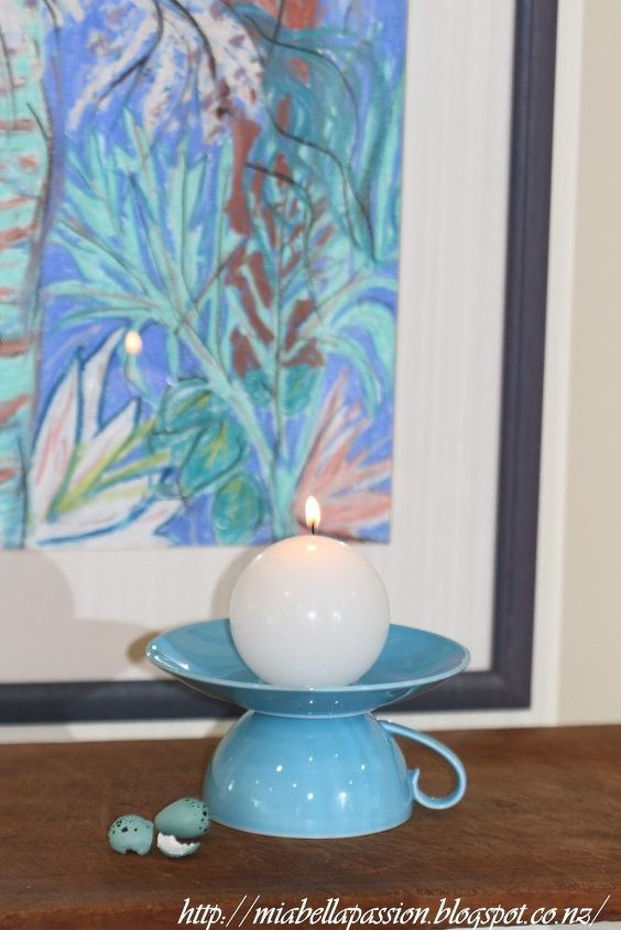 tea cup candle holder