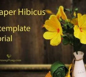 Cómo hacer una flor de papel Hibicus fácil con material sencillo