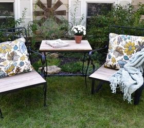 from curbside to runway outdoor furniture makeover, outdoor furniture, painted furniture