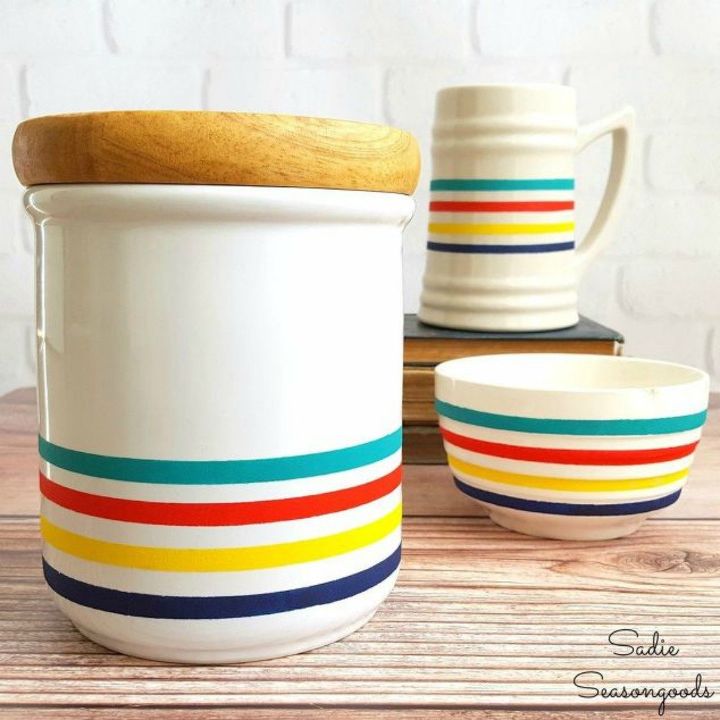 s no way these pops of color were made with dollar store items, This gorgeous cookie jar display
