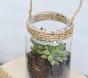 s don t throw out your boring glassware before you see these 11 ideas, Transform your old jam jars into planters