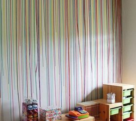12 ideas para la pared del dormitorio que te van a enamorar, Utiliza una jeringuilla para pintar un arco iris