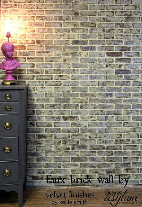 12 ideias para a parede do quarto que vo fazer voc se apaixonar, DIY Como fazer paredes de tijolos falsos parecerem velhas