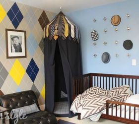 s 12 bedroom wall ideas you re so going to fall for, bedroom ideas, Copy a sweater with this argyle pattern