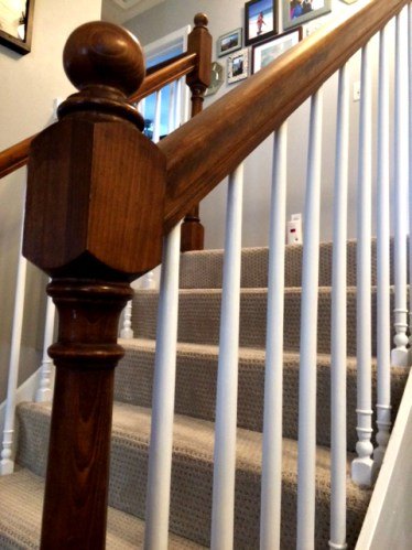 our stair railing makeover, stairs