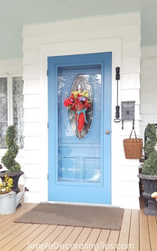 vintage umbrella on door, doors