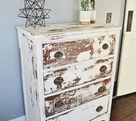 amazingly chippy dresser, painted furniture