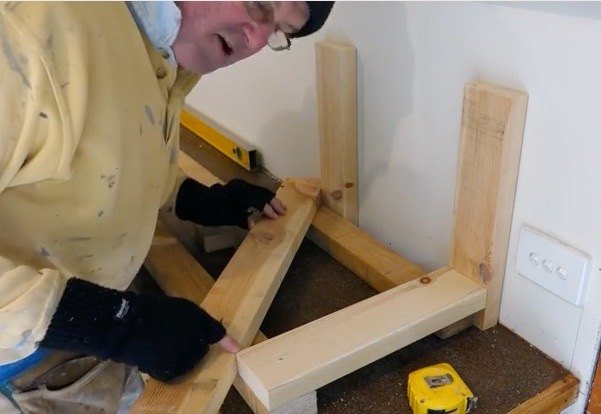self supporting shelves heavy duty for garage shed workshop, Build Frame