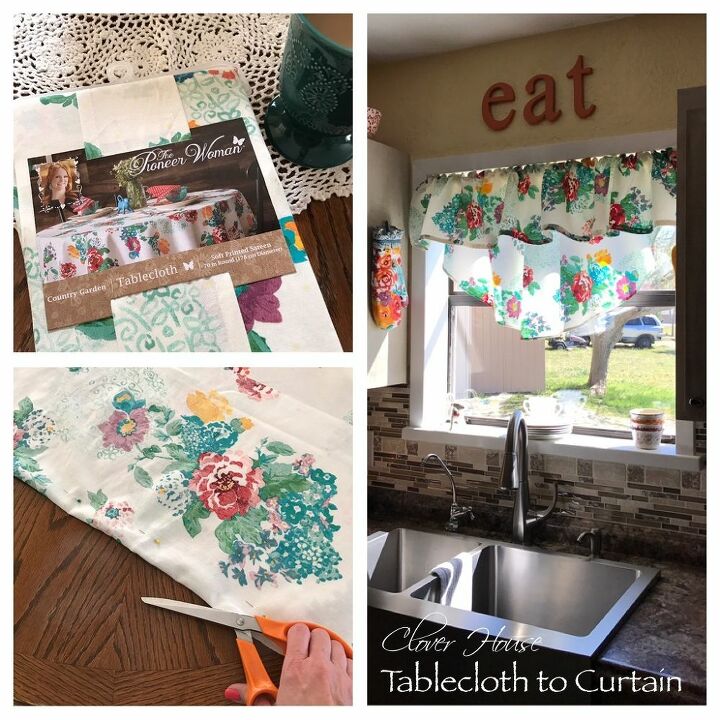 Here S A Clever Way To Use A Walmart Tablecloth In Your