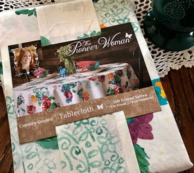 pioneer woman tablecloth turned into curtains, home decor, window treatments