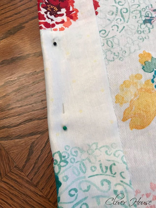 pioneer woman tablecloth turned into curtains, home decor, window treatments