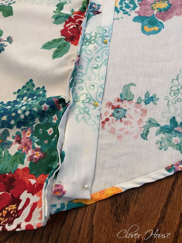 pioneer woman tablecloth turned into curtains, home decor, window treatments