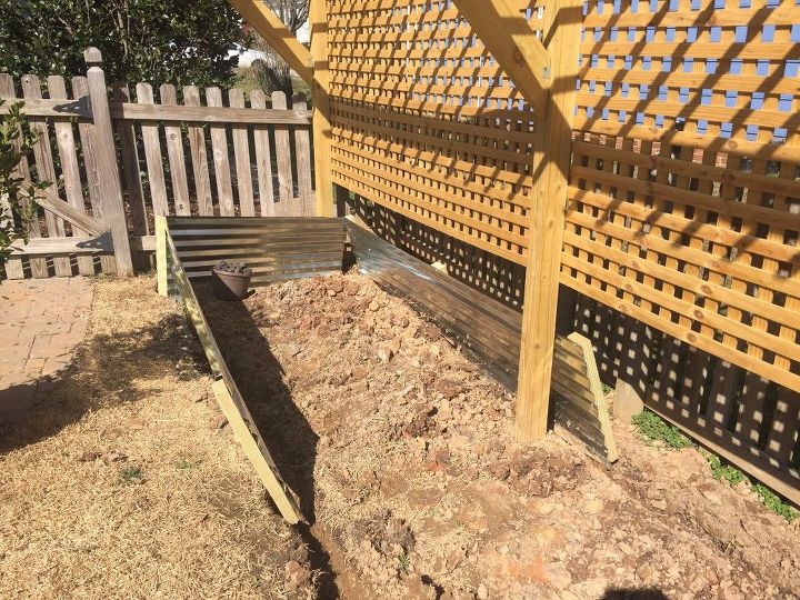 raised bed and trellis